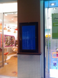 Blue screen pe LCD fail