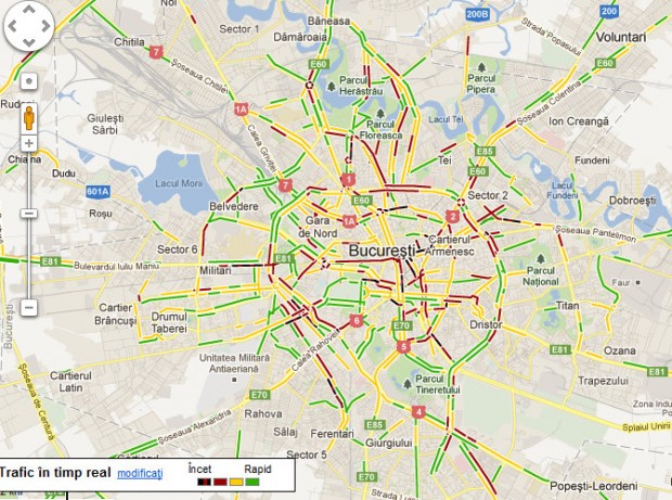 Traficul Bucure Tiului Acum N Google Maps Nwradu Blog   Trafic Bucuresti 620x461 