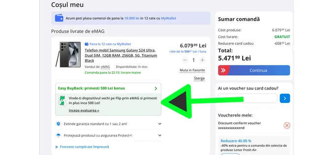 Ofertă: Samsung S24 Ultra poate fi luat cu un preț de 4.972 lei