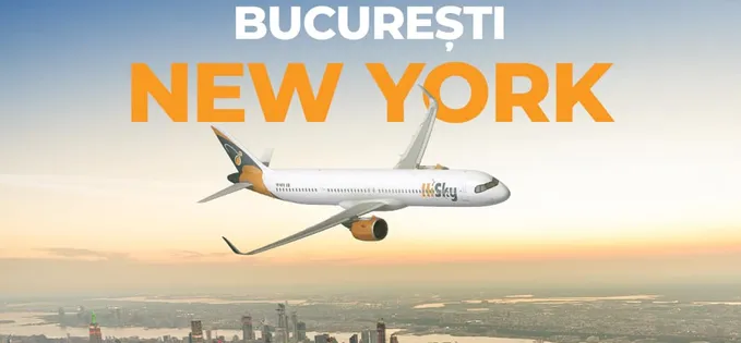 HiSky a început zborurile directe București-New York