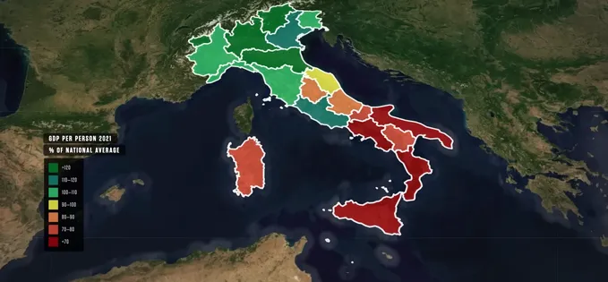 De ce Italia este bogată în nord și săracă în sud